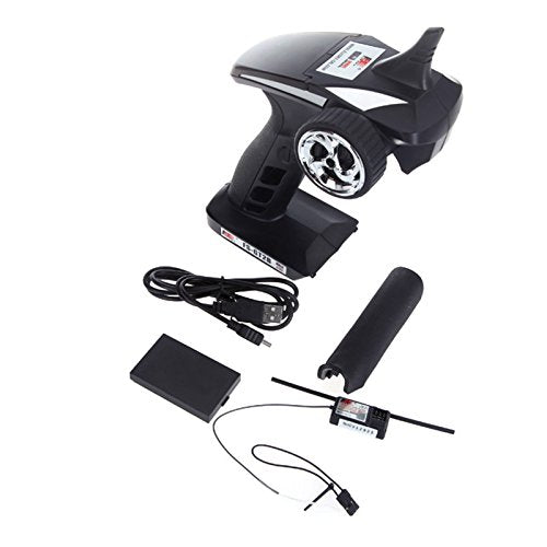 Flysky FS-GT2B 2.4GHz 3 Channel RC Transmitter with FS-GR3E Receiver for RC Car Boat
