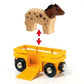 Brio World 33404 - Farm Train | 5-Piece Wooden Toy Train Set For Kids | Ideal For Ages 3 & Up | Certified Sustainable Materials