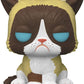 Funko Pop Grumpy Cat (Flocked) 60 – Exclusive Vinyl Figure, 9cm, Multicolor