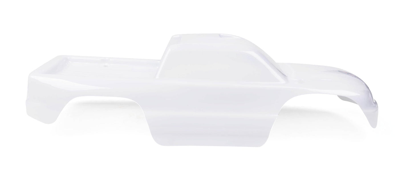 SummitLink Custom Body for 1/10 Scale RC Truck, Police White, 15x6x0.1 inches, Plastic, Model Stampede-2024