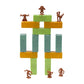 Popular Playthings Monkey Blocks, Stacking Toy