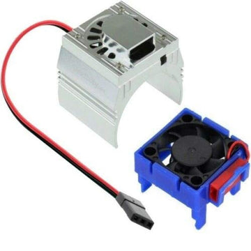 Powerhobby Cooling Fan for Traxxas Velineon VXl-3 ESC + 540/550 Heatsink Motor Fan Combo Silver FITS : Traxxas Slash/Stampede 2W