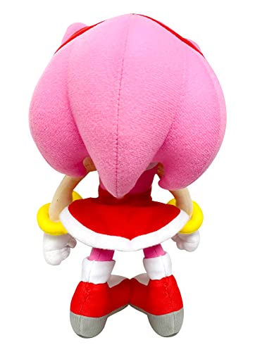 Great Eastern Entertainment Sonic The Hedgehog Plush - 9" Amy Rose, Multi-colored, Soft Plush Material, Model GE-52635