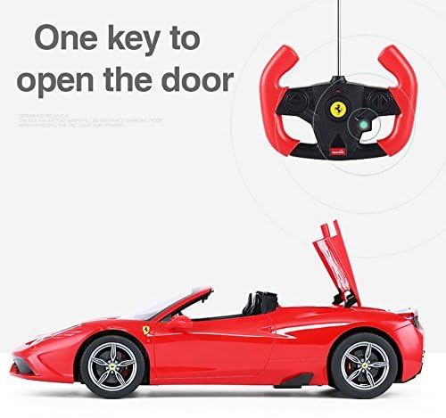 1/14 Scale Ferrari 458 Speciale A Radio Remote Control Model Car R/C RTR Auto Open & Close Roof Convertible Push Button for unis