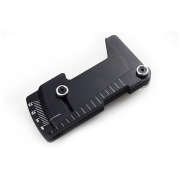 KingVal Metal Adjustable Ruler 15 Degrees RC Car Wheel Tire Camber Gauge Height Measuring Tool Compatible with 1/10 RC Car (Blac