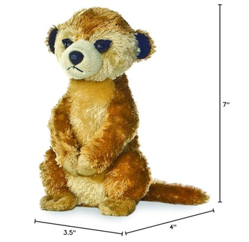 Aurora® Adorable Mini Flopsie™ Meerkat Ii™ Stuffed Animal - Playful Ease - Timeless Companions - Brown 8 Inches