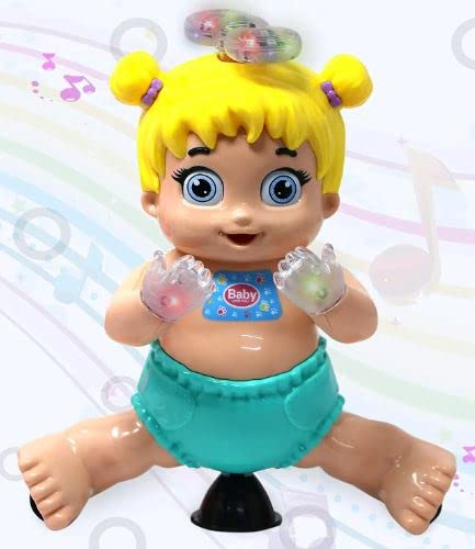 Octra 360 Degree Rotating Musical Dancing And Singing Doll With Bump & Go Action Flashing Light & Sound Early Learning Education
