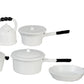 Town Square Miniatures Pots and Pans  10 Piece  White Metal #G6103