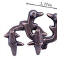 Brain Teaser Puzzle for mature-themeds Puzzles Metal Hole Lock mature-themed Educational Toy Jigsaw IQ Puzzle (Ferrous)