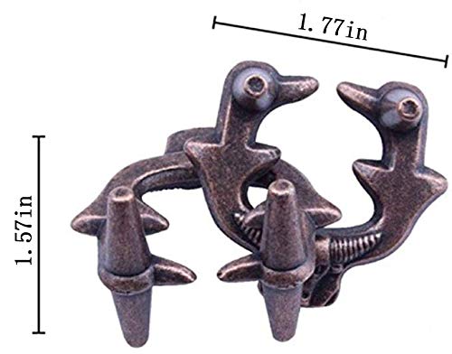 Brain Teaser Puzzle for mature-themeds Puzzles Metal Hole Lock mature-themed Educational Toy Jigsaw IQ Puzzle (Ferrous)