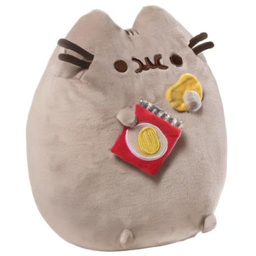 Gund Pusheen Snackables Potato Chip Cat Plush Stuffed Animal, Gray, 9.5''