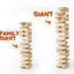 Gentle Monster Giant Tumble Tower with Dice & Game Board  56 Pcs Large Size Wooden Stacking Game  Classic Outdoor Games for mature-themed Kids Family (Jumbo 56pc)