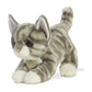 Aurora    Adorable Miyoni    Grey Tabby Kitten Stuffed Animal - Lifelike Detail - Cherished Companionship - Gray 9 Inches