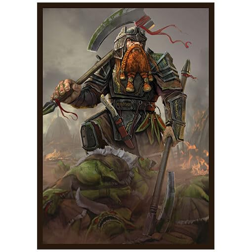 Fantasy North - Dhurigan - The Goblin Foe - 100 Smooth Matte Tcg Trading Card Sleeves - Fits Magic Mtg Commander Pokemon And Oth