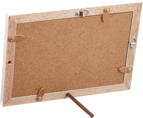 Beverly Nn001-H Wooden Puzzle Frame, Natural Panel, White, 3.9 X 5.8 Inches (10 X 14.7 Cm)