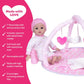 ADORA Over The Rainbow Baby Doll and Play Mat with 7 Piece Accessories Set Including Rainbow-Print Onesie, Beanie, Pacifier, Dol