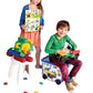 Clics Basic Set of 560 Pieces Construction Toys, Educational STEM Blocks, 20 in 1, Plastic, Glitter, Model CB606