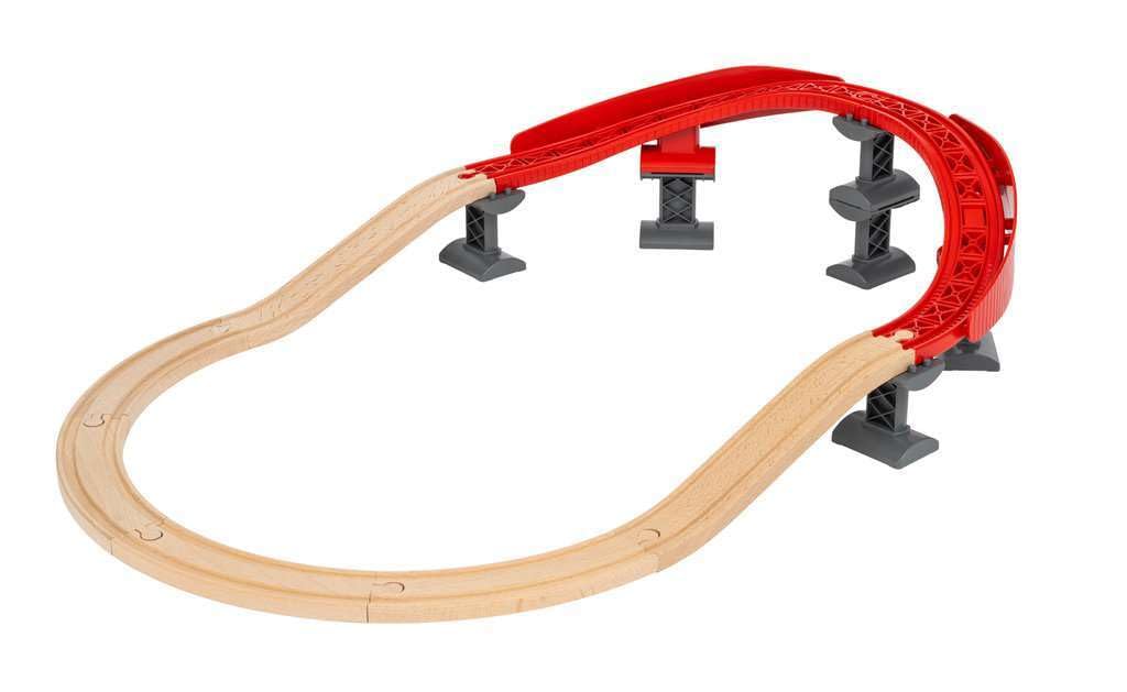 Brio Ascending Curves Track Pack - Expertly Crafted Railway Expansion | Fsc-Certified Beech Wood | Enhances Motor Skills | Perfect For Kids Aged 3+