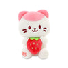 Anirollz Stuffed Animal Plush Toy – 6' Small Sitting Plush Doll Soft, Squishy, Warm, Cute, Comfort, Safe Birthday Kitty Cat Character With Strawberry Kittiroll