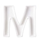 Coffeezone Small Ceramic Letter Dish & Plates for Candy/Nuts Ideas, Wedding Party Decor (Letter M)
