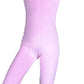Girls Velvet Unitard, Pink - Large 10-12