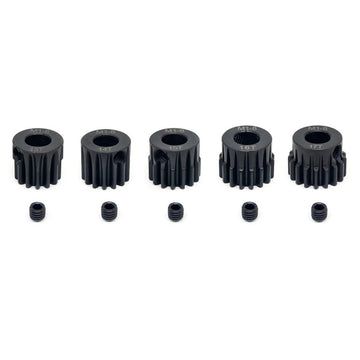 KingVal Replacement 5PCS M1 8mm 13T 14T 15T 16T 17T Steel Pinion Motor Gear Compatible with 1/5 RC Car Brushed Brushless Motor