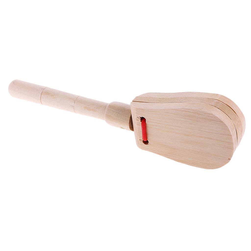 Club Bollywood Wooden Long Handled Castanet/Clapper/Clacker Toys Kids Early Music Learning|Toys & Hobbies | Preschool Toys & Pre