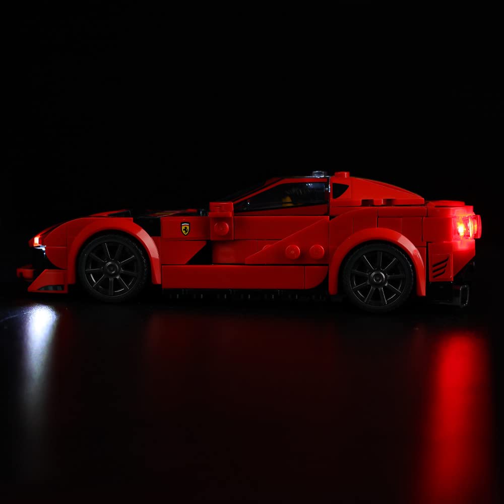 Kyglaring Led Lighting Kit (No Model) Designed For Lego Ferrari 812 Competizione 76914 Race Car Model Building Kit - Without Leg