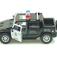 KiNSMART H2 Hummer SUT Police Truck Interceptor 5'' 1:36 Scale Die Cast Metal Model Toy