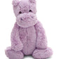 Jellycat Bashful Lilac Hippo Stuffed Animal, Medium, 12 Inches