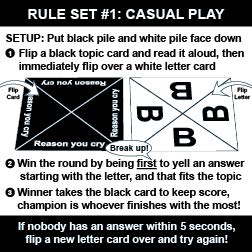 Quick And Dirty Comedy Game - Fun Social Card Game, Black, Model 25945657