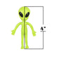 Bendable Rubber Neon Green Aliens - 12 Pack. (4) Action Figures Bendable UFO Aliens Limbs Sensory Stress Relief Fidget Toys. Gre