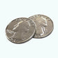 Sumag 1 Pc Double Sided Quarter Dollar (Heads) Magic Tricks Double Face Coin Magic Accessories Close Up Street Illusions Gimmicks For Magicians