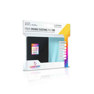 Gamegenic Prime Double Sleeving Pack 100 | Card Sleeving Pack Includes 100 Prime Sleeves & 100 Inner Sleeves | Double-Sleeved Card Protection | Protects Up To 100 Standard Gaming Cards | Made By