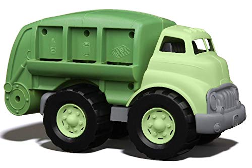 Green Toys Recycling Truck, Green CB - Pretend Play, Motor Skills, Kids Toy Vehicle. No BPA, phthalates, PVC. Dishwasher Safe, R
