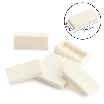 White 1×2 Tile ×700 Parts And Pieces Flat Moc Bricks, Bulk Building Blocks For Smooth Surface Wall Floor, Toy Accessories Compatible With Major Brands