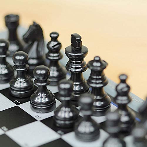 TOP 1 CHESS Electronic Chess Set - Teaching System for Kids & Adults, Black, 20.2x25.5x1.7 cm, Plastic/Glass, Model: Top 1