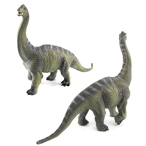 Eoivsh 2 Pack Large Dinosaur Figure Toys Brachiosaurus & Plesiosaur, Jumbo Realistic Dinosaur Playset Party Favors Birthday Gift For Kids Boys Girls Children
