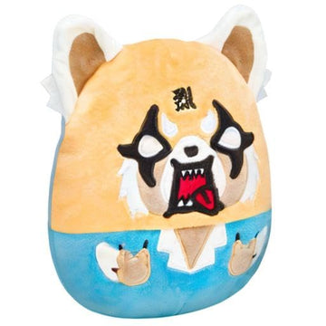 Squishmallow Official Kellytoy Sanrio Squad Squishy Stuffed Plush Toy Animal (Aggretsuko (Rage), 6.5 Inch)