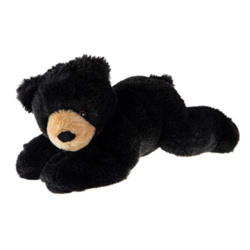 Wild Republic Ecokins Mini Black Bear Stuffed Animal 8 Inch, Eco Friendly Gifts For Kids, Plush Toy, Handcrafted Using 7 Recycled Plastic Water Bottles (24807)