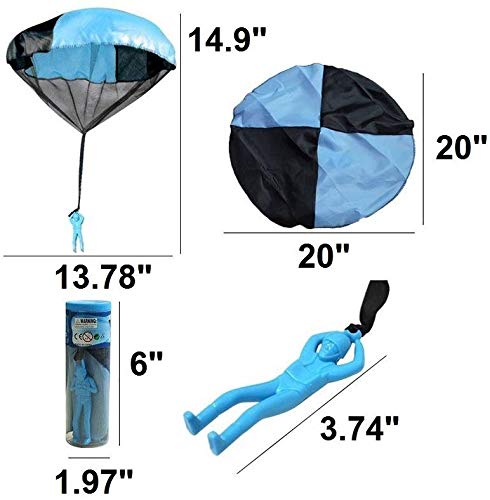 Parachute Men  Parachute Toy  No Tangle tossing toy Parachute  flying Toys  Parachute Man  No Assemble or Batteries Required (4 Pack)
