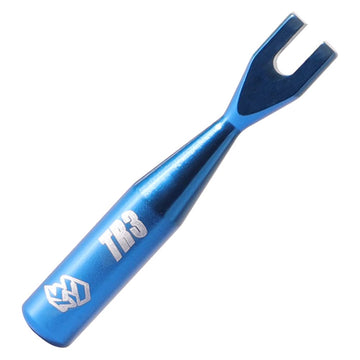 WEUSHUJI Turnbuckle Wrench,Aluminum Alloy 3/4mm Universal Turnbuckle Wrench for 1/8 1/10 Traxxas Vehicles TR3/V2(Blue)