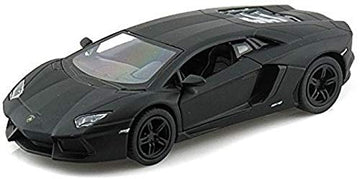 Lamborghini Matt Black Aventador Lp 700-4 1:38 5'' Pull Back Diecast Car