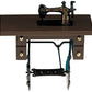 Dollhouse Miniature 1:12 Scale Sewing Machine On Walnut Stand