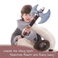 June Garden Little Vikings Double cutting edge Battle Axe - Safe Plush Soft Pretend Play  - Gifts for Kids