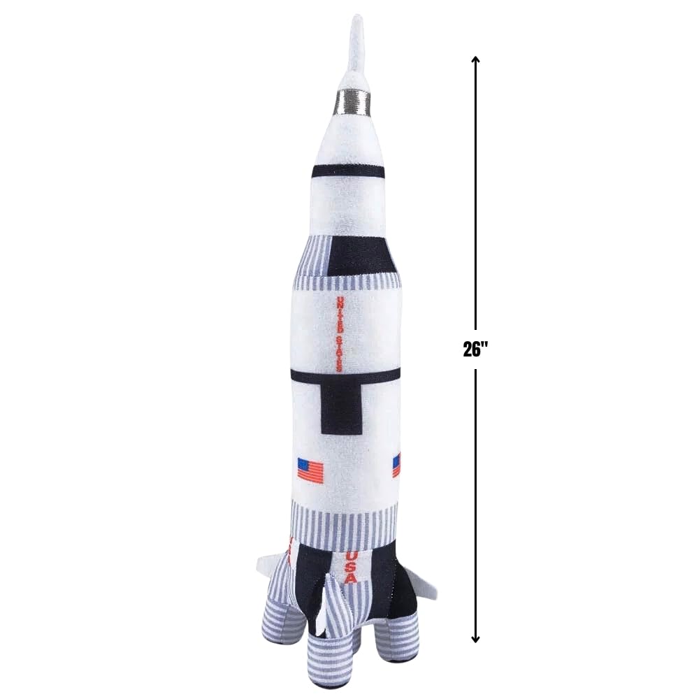 Adventure Planet Saturn V Rocket Plush Toy - Large 26 Inches, Soft Material, Model APSTRV26