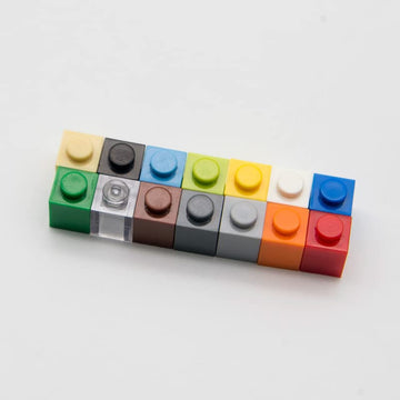 Classic Brick Block Bulk, Light Gray Bricks 1X1, Building Bricks Flat 100 Piece, Compatible With Lego Parts And Pieces: 1X1 Light Gray Bricks(Color:Light Gray)