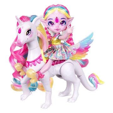 Magic Mixies Shimmerverse Series, Create & Mix Potion To Reveal Unia The Unicorn & Rainbow Star The Pegacorn, This Beautiful 6.5' Pixling Doll Appears Inside The Potion Bottle