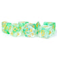 Metallic Dice games LIc709 Unicorn Icy Everglades Dice - Set of 7
