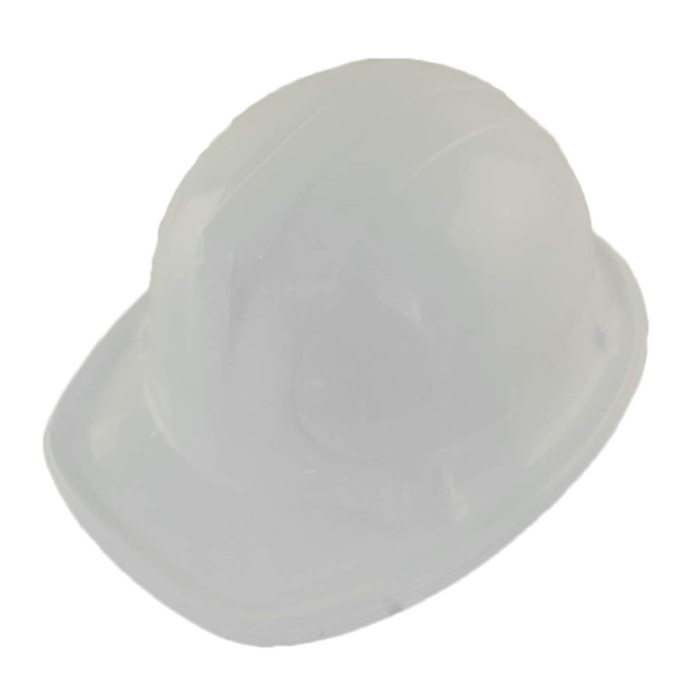 Windy City White Plastic Miner Construction Hard Hats Set of 12